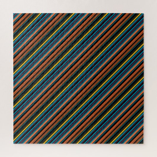 Süße schwarze blaue Streifen Puzzle (Vertikal)