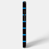 Süße schwarze Blaushimmel Streifen iPhone Hülle (Linke Seite)