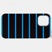 Süße schwarze Blaushimmel Streifen iPhone Hülle (Rückseite (Horizontal))