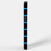 Süße schwarze Blaushimmel Streifen iPhone Hülle (Rechte Seite)