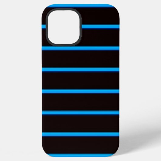 Süße schwarze Blaushimmel Streifen iPhone Hülle (Rückseite)