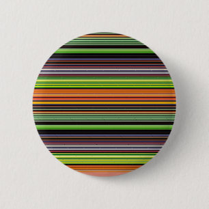 Süße schwarze bunte Streifen Button