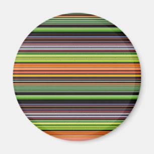 Süße schwarze bunte Streifen Magnet