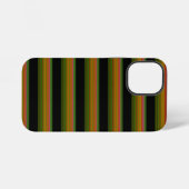 Süße schwarze farbenfrohe gestreifte iPhone hülle (Rückseite (Horizontal))