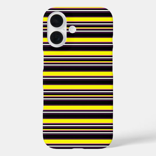 Süße schwarze gelbe Streifen Case-Mate iPhone Hülle (Rückseite)