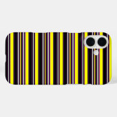 Süße schwarze gelbe Streifen Case-Mate iPhone Hülle (Rückseite (Horizontal))