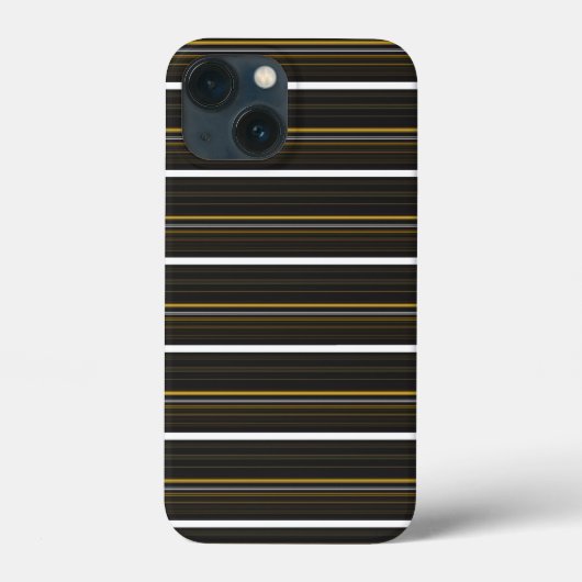 Süße schwarze gelbe Streifen Case-Mate iPhone Hülle (Rückseite)