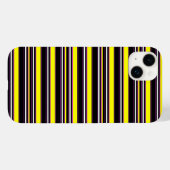 Süße schwarze gelbe Streifen Case-Mate iPhone Hülle (Rückseite (Horizontal))