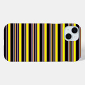 Süße schwarze gelbe Streifen Case-Mate iPhone Hülle (Rückseite (Horizontal))