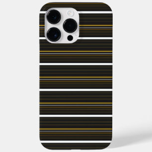 Süße schwarze gelbe Streifen Case-Mate iPhone 14 Pro Max Hülle