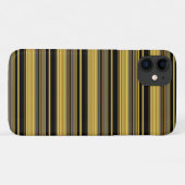Süße schwarze goldene Streifen Case-Mate iPhone Hülle (Rückseite (Horizontal))