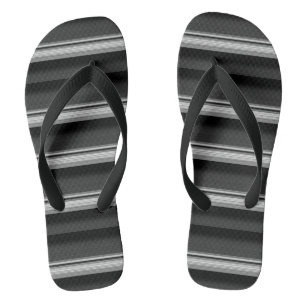 Süße schwarze graue Streifen Badesandalen