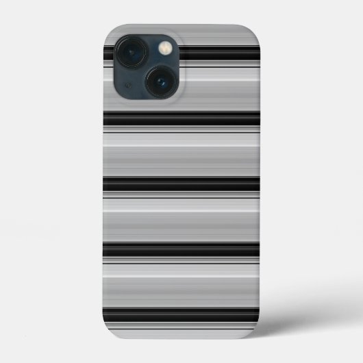 Süße schwarze graue Streifen Case-Mate iPhone Hülle (Rückseite)
