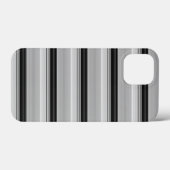 Süße schwarze graue Streifen Case-Mate iPhone Hülle (Rückseite (Horizontal))