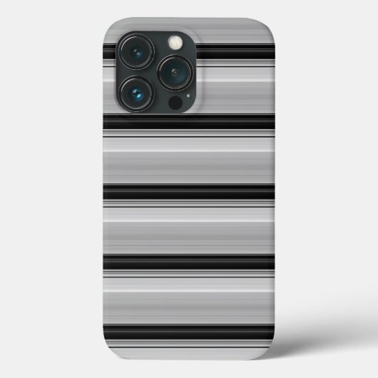 Süße schwarze graue Streifen Case-Mate iPhone Hülle (Rückseite)