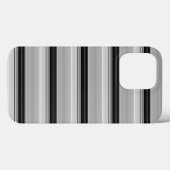 Süße schwarze graue Streifen Case-Mate iPhone Hülle (Rückseite (Horizontal))