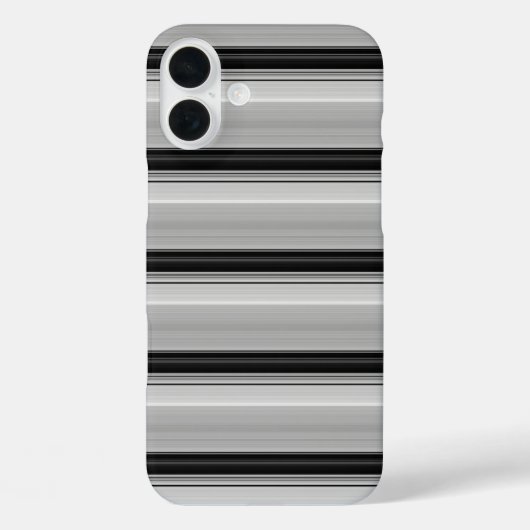 Süße schwarze graue Streifen Case-Mate iPhone Hülle (Rückseite)