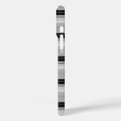 Süße schwarze graue Streifen Case-Mate iPhone Hülle (Rückseite / Links)