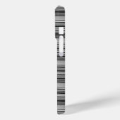Süße schwarze graue Streifen  Case-Mate iPhone Hülle (Rückseite / Links)