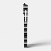 Süße schwarze graue Streifen Case-Mate iPhone Hülle (Rückseite / Links)