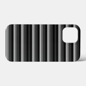 Süße schwarze graue Streifen Case-Mate iPhone Hülle (Rückseite (Horizontal))