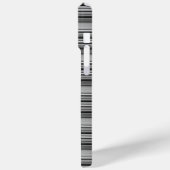 Süße schwarze graue Streifen  Case-Mate iPhone Hülle (Rückseite / Links)