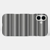 Süße schwarze graue Streifen  Case-Mate iPhone Hülle (Rückseite (Horizontal))