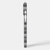Süße schwarze graue Streifen  Case-Mate iPhone Hülle (Rückseite / Links)