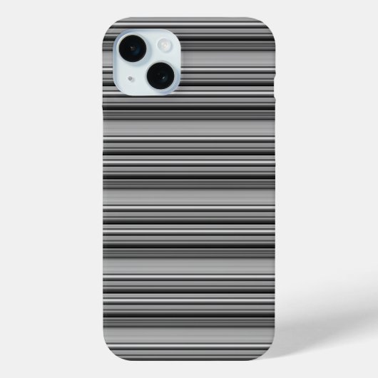 Süße schwarze graue Streifen  Case-Mate iPhone Hülle (Rückseite)