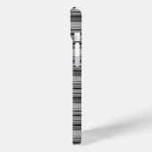 Süße schwarze graue Streifen  Case-Mate iPhone Hülle (Rückseite / Links)
