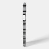 Süße schwarze graue Streifen  Case-Mate iPhone Hülle (Rückseite / Rechts)