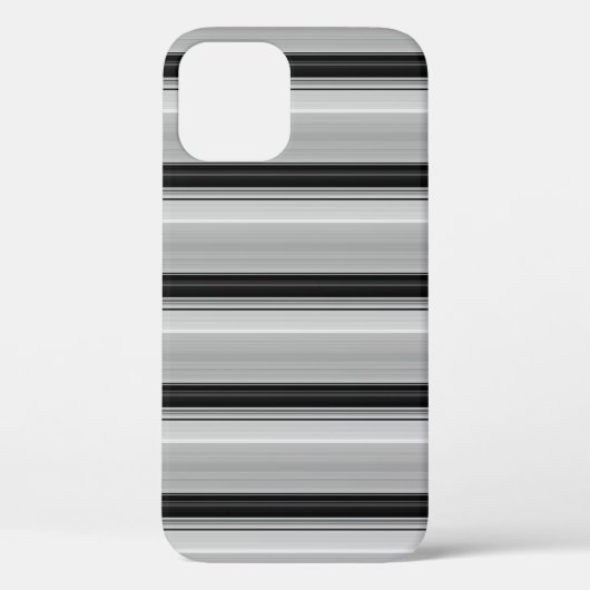 Süße schwarze graue Streifen Case-Mate iPhone Hülle (Rückseite)
