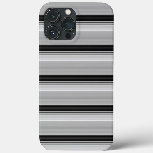 Süße schwarze graue Streifen Case-Mate iPhone Hülle (Rückseite)