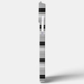 Süße schwarze graue Streifen Case-Mate iPhone Hülle (Rückseite / Links)