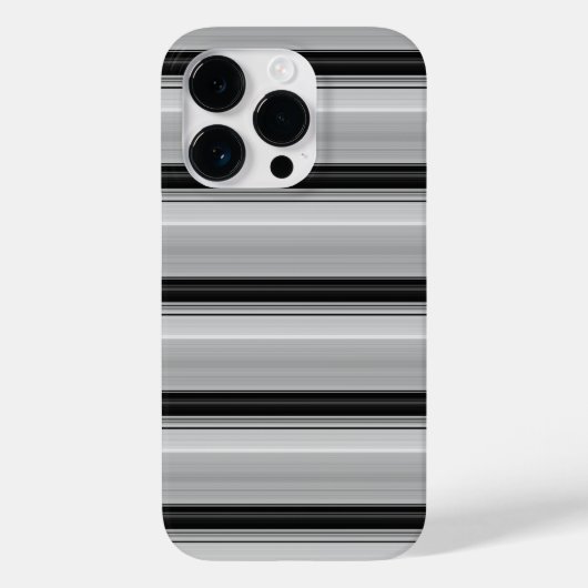 Süße schwarze graue Streifen Case-Mate iPhone Hülle (Rückseite)