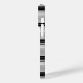 Süße schwarze graue Streifen Case-Mate iPhone Hülle (Rückseite / Links)