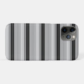 Süße schwarze graue Streifen Case-Mate iPhone Hülle (Rückseite (Horizontal))