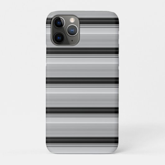 Süße schwarze graue Streifen Case-Mate iPhone Hülle (Rückseite)