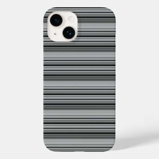 Süße schwarze graue Streifen  Case-Mate iPhone Hülle (Rückseite)