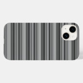 Süße schwarze graue Streifen  Case-Mate iPhone Hülle (Rückseite (Horizontal))