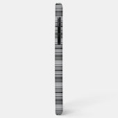 Süße schwarze graue Streifen  Case-Mate iPhone Hülle (Hinten/Links)