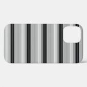 Süße schwarze graue Streifen Case-Mate iPhone Hülle (Rückseite (Horizontal))