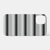Süße schwarze graue Streifen Case-Mate iPhone Hülle (Rückseite (Horizontal))