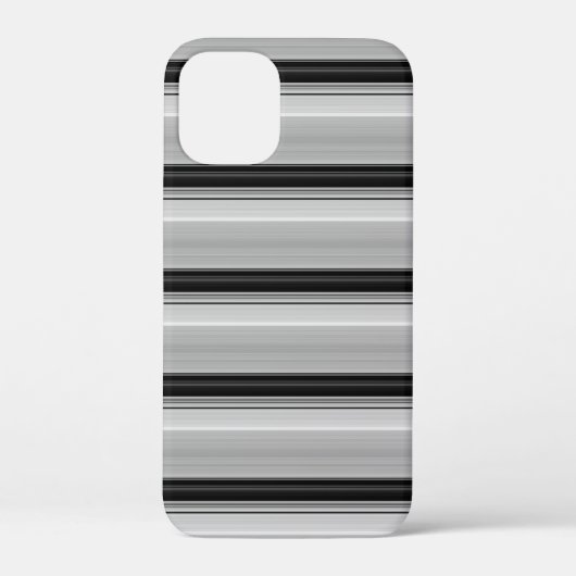 Süße schwarze graue Streifen Case-Mate iPhone Hülle (Rückseite)