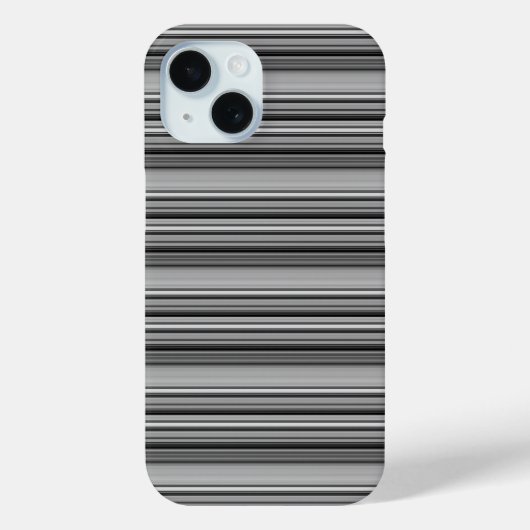 Süße schwarze graue Streifen  Case-Mate iPhone Hülle (Rückseite)