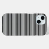 Süße schwarze graue Streifen  Case-Mate iPhone Hülle (Rückseite (Horizontal))