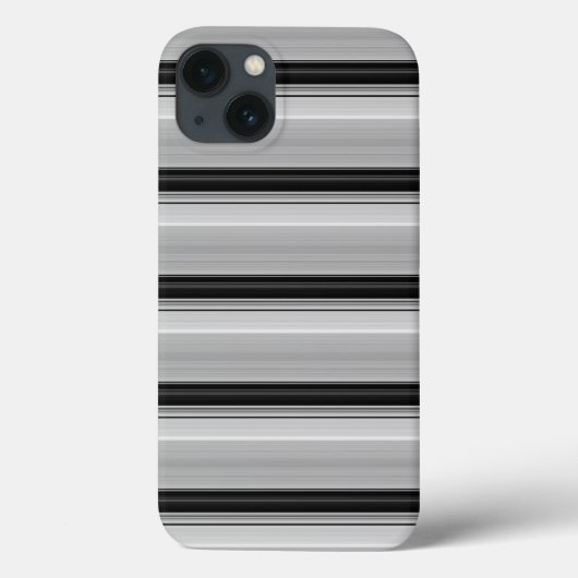 Süße schwarze graue Streifen Case-Mate iPhone Hülle (Rückseite)