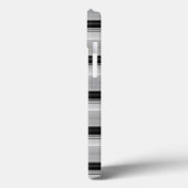 Süße schwarze graue Streifen Case-Mate iPhone Hülle (Rückseite / Links)