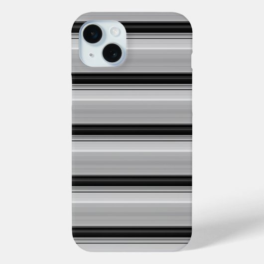 Süße schwarze graue Streifen Case-Mate iPhone Hülle (Rückseite)