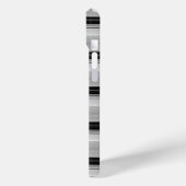Süße schwarze graue Streifen Case-Mate iPhone Hülle (Rückseite / Links)